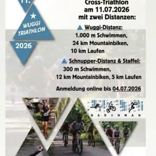 1 Staffelplatz und 1 Platz Wuggi-Distanz sind noch frei! Online-Anmeldung nur noch heute, 04.07.2026